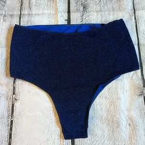 Oseree Blue Glitter Bikini Bottom